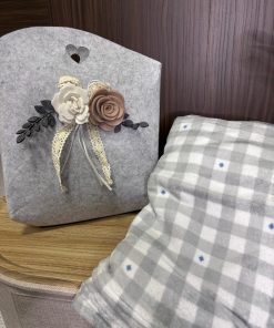 plaid + borsa "grigio"
