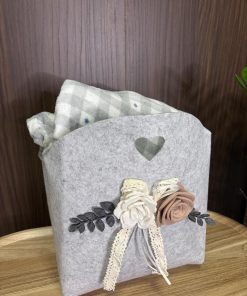 Alternative view of plaid + borsa "grigio"
