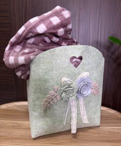 plaid + borsa "menta"