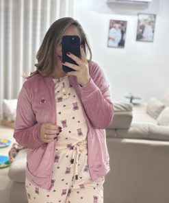 Alternative view of Pigiama Mamma Teddy "rosa"