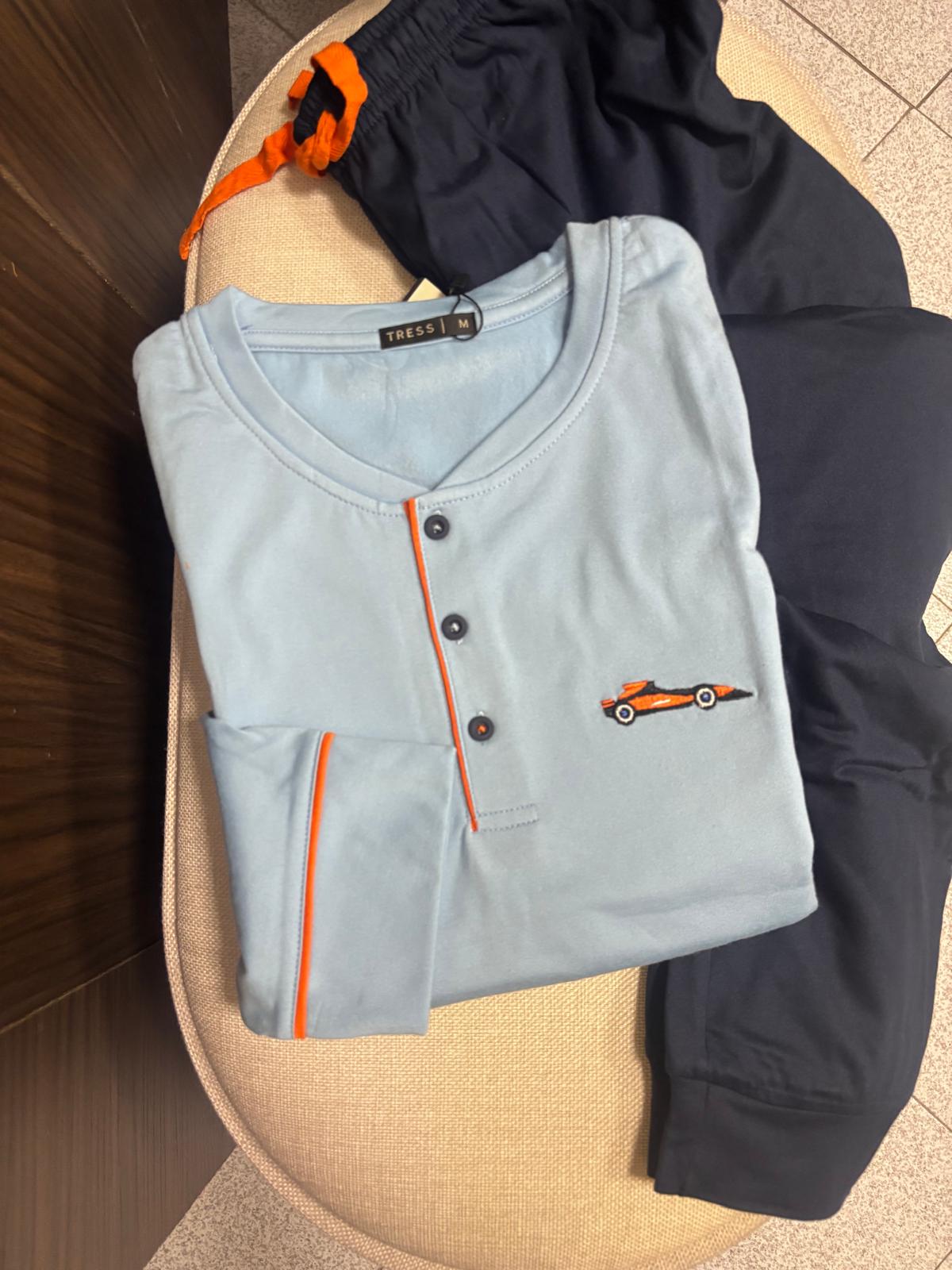 Pigiama Uomo "azzurro&blu" - immagine 3